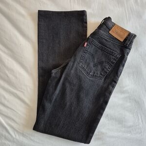 Levi's Women's Premium Black Ribcage Bootcut Jeans